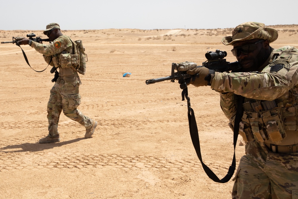 US conducts infantry squad attack lanes as part of African Lion 2024