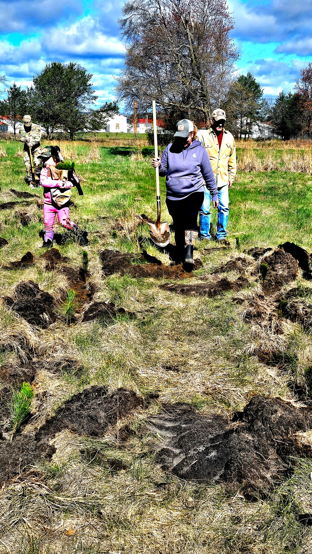 Tree planters were abundant for Fort McCoy’s 2024 Arbor Day celebration; hundreds of trees planted