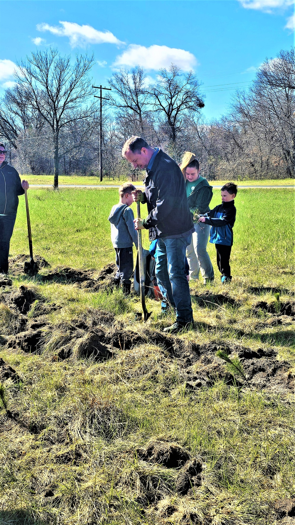 Tree planters were abundant for Fort McCoy’s 2024 Arbor Day celebration; hundreds of trees planted