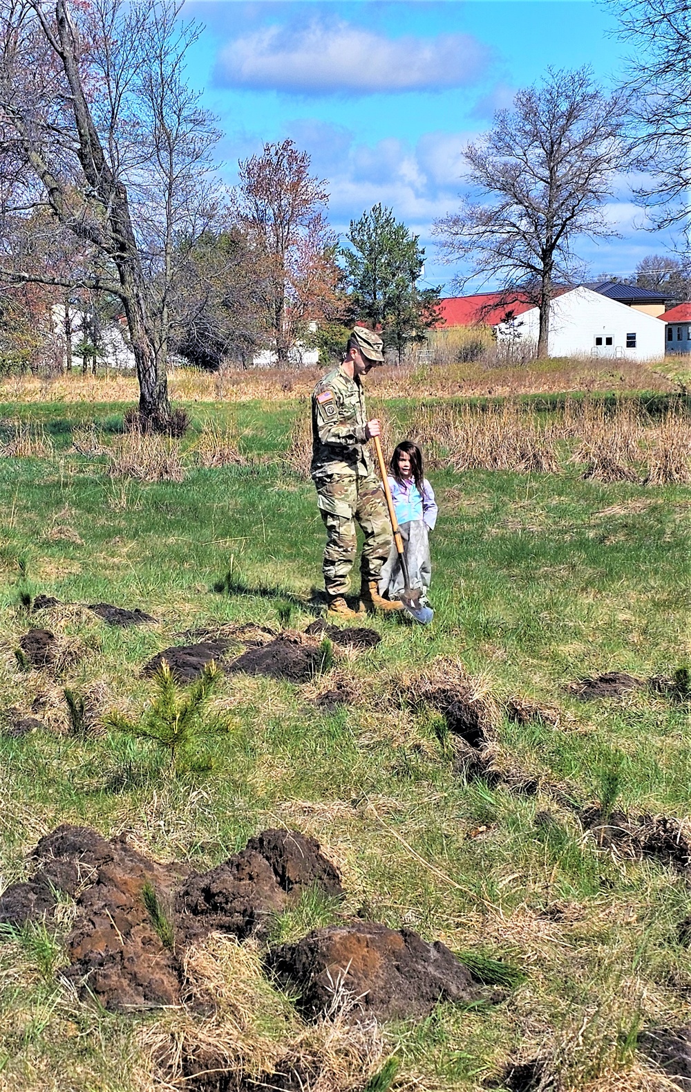 Tree planters were abundant for Fort McCoy’s 2024 Arbor Day celebration; hundreds of trees planted