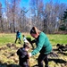 Tree planters were abundant for Fort McCoy’s 2024 Arbor Day celebration; hundreds of trees planted