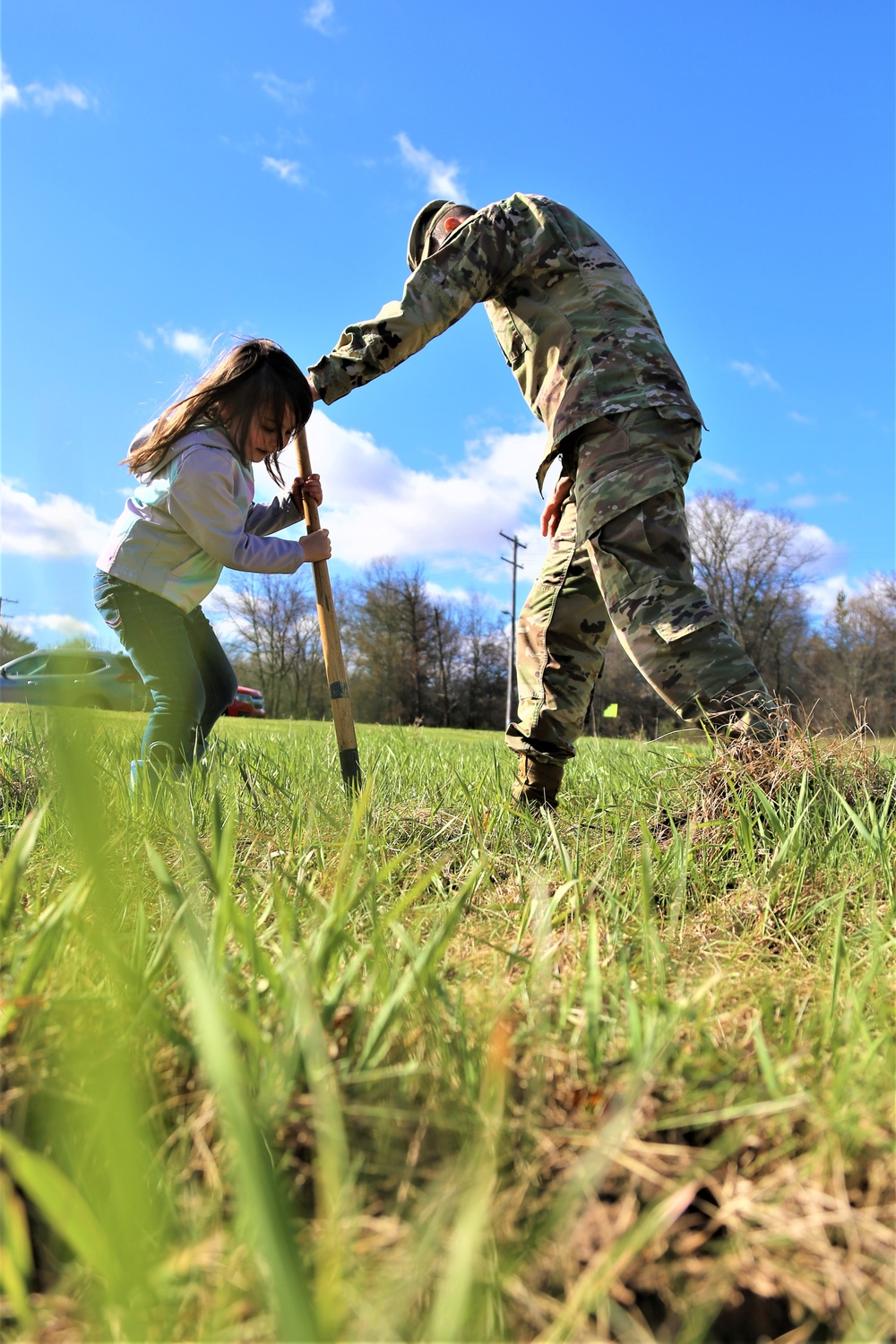 Tree planters were abundant for Fort McCoy’s 2024 Arbor Day celebration; hundreds of trees planted