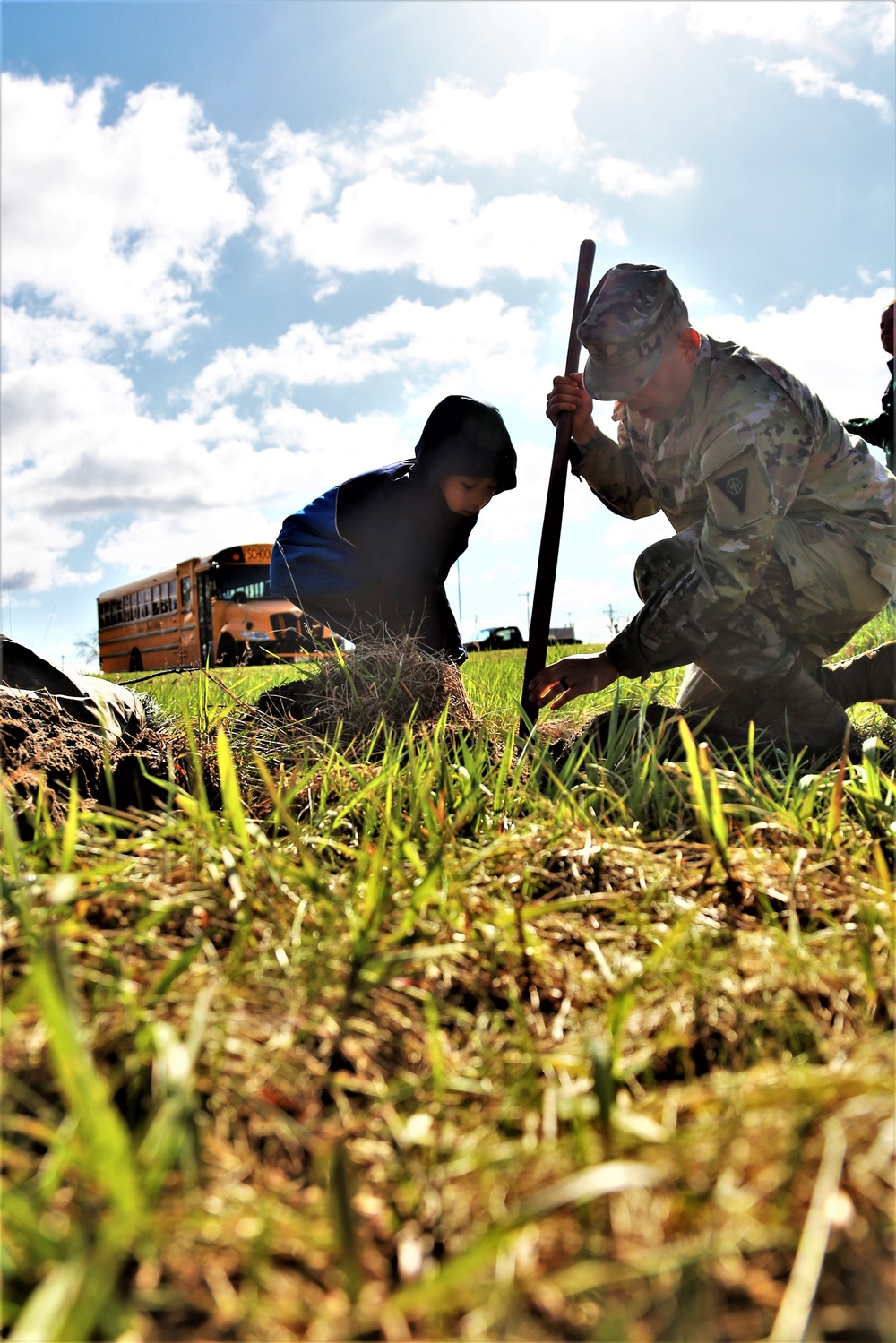 Tree planters were abundant for Fort McCoy’s 2024 Arbor Day celebration; hundreds of trees planted