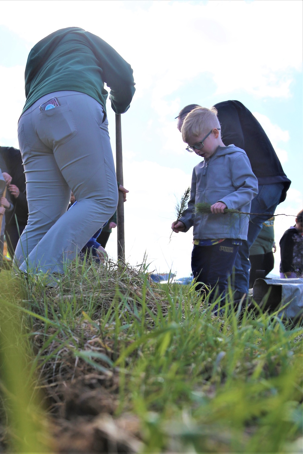 Tree planters were abundant for Fort McCoy’s 2024 Arbor Day celebration; hundreds of trees planted