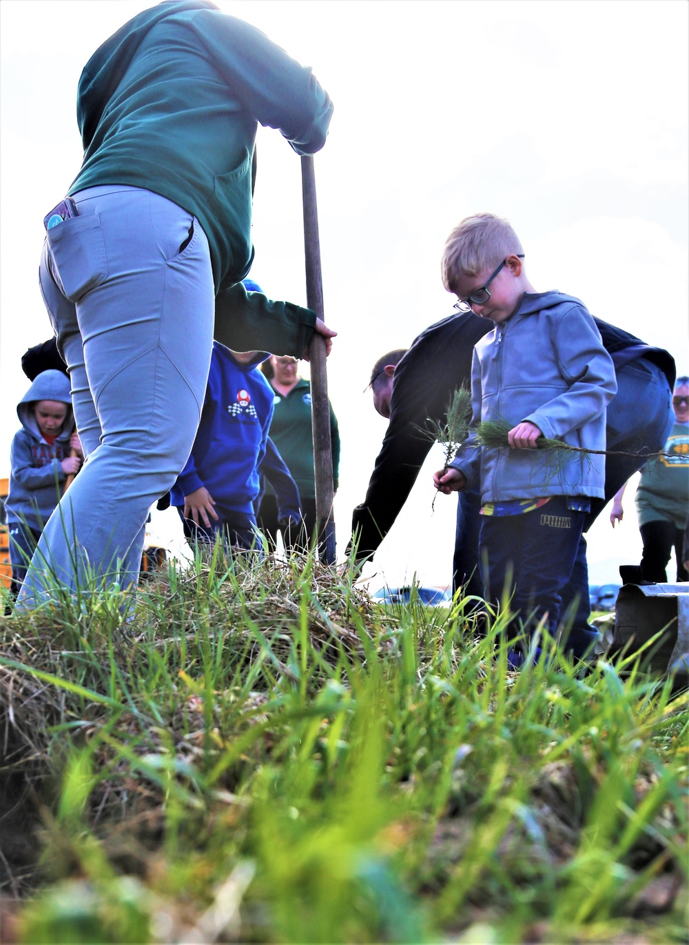 Tree planters were abundant for Fort McCoy’s 2024 Arbor Day celebration; hundreds of trees planted