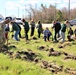 Tree planters were abundant for Fort McCoy’s 2024 Arbor Day celebration; hundreds of trees planted