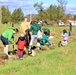 Tree planters were abundant for Fort McCoy’s 2024 Arbor Day celebration; hundreds of trees planted