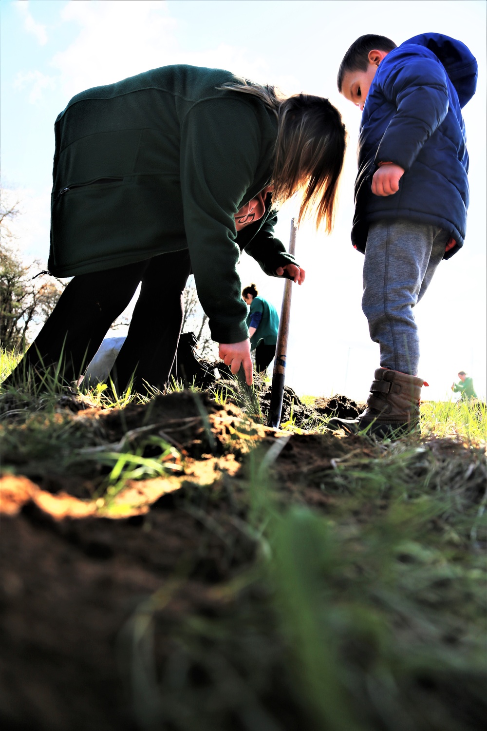 Tree planters were abundant for Fort McCoy’s 2024 Arbor Day celebration; hundreds of trees planted