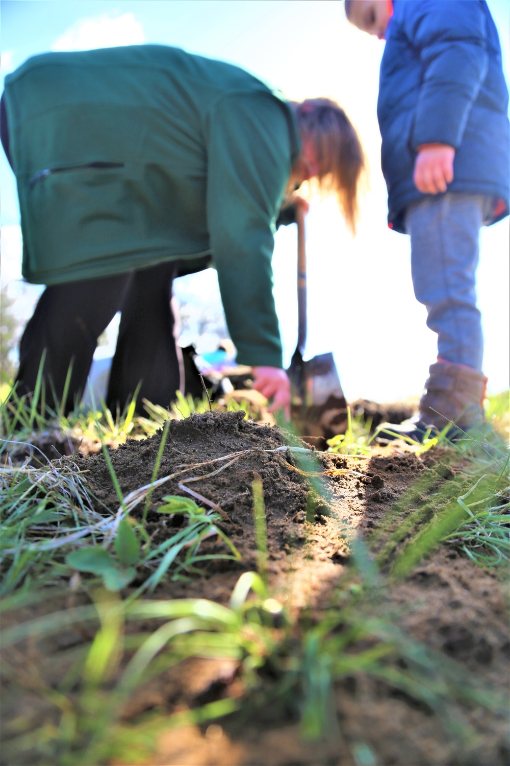 Tree planters were abundant for Fort McCoy’s 2024 Arbor Day celebration; hundreds of trees planted