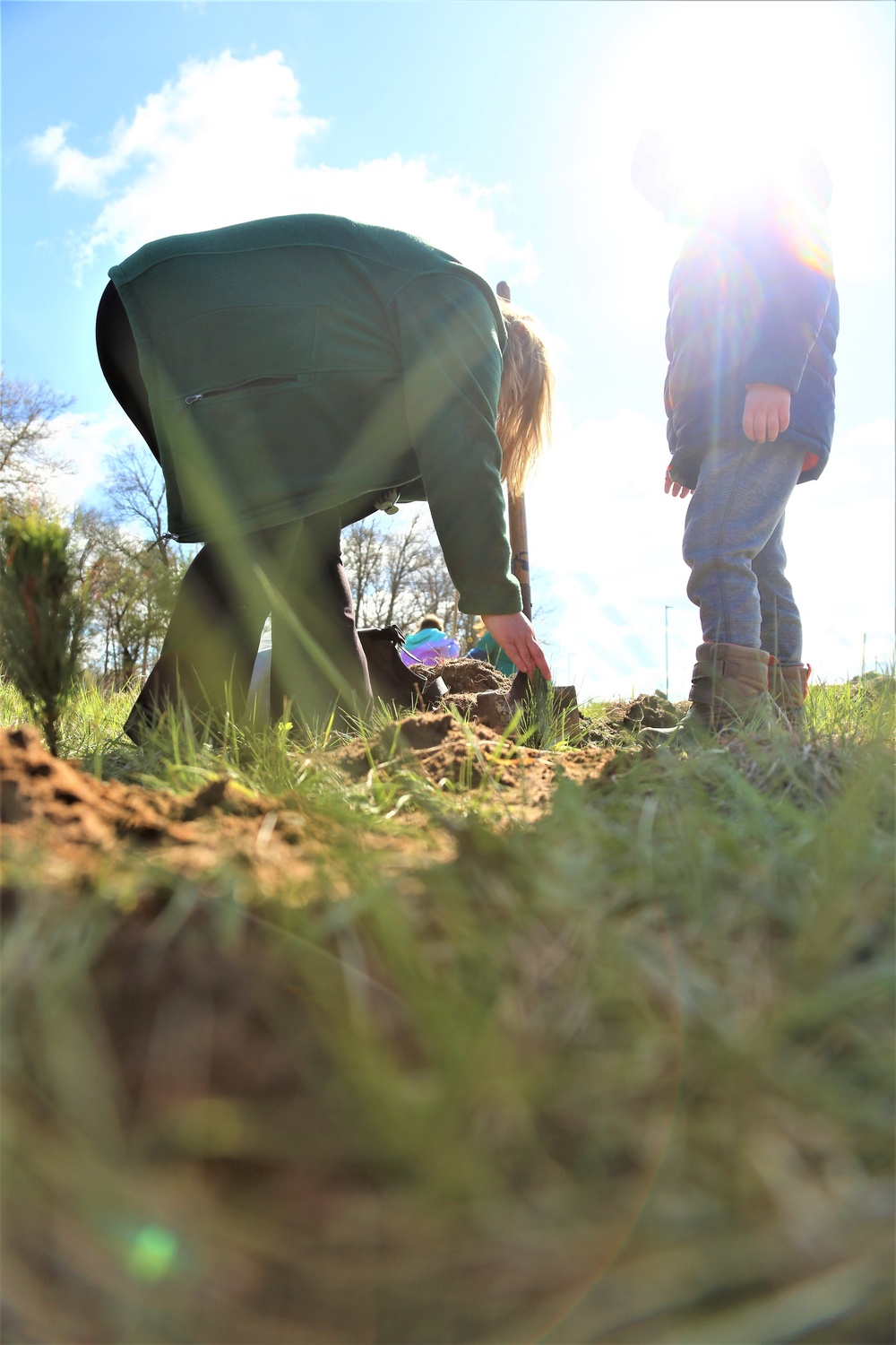 Tree planters were abundant for Fort McCoy’s 2024 Arbor Day celebration; hundreds of trees planted