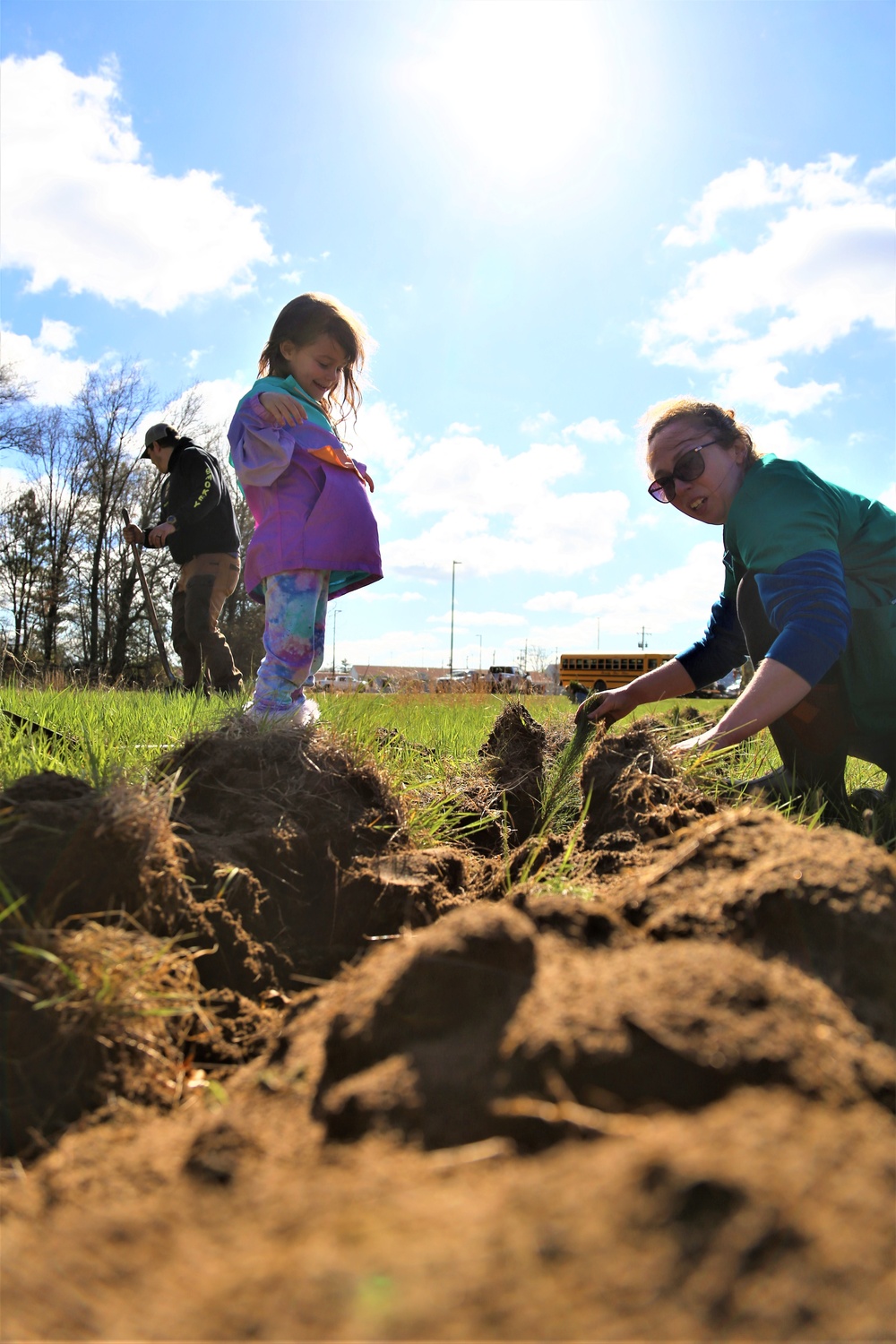 Tree planters were abundant for Fort McCoy’s 2024 Arbor Day celebration; hundreds of trees planted