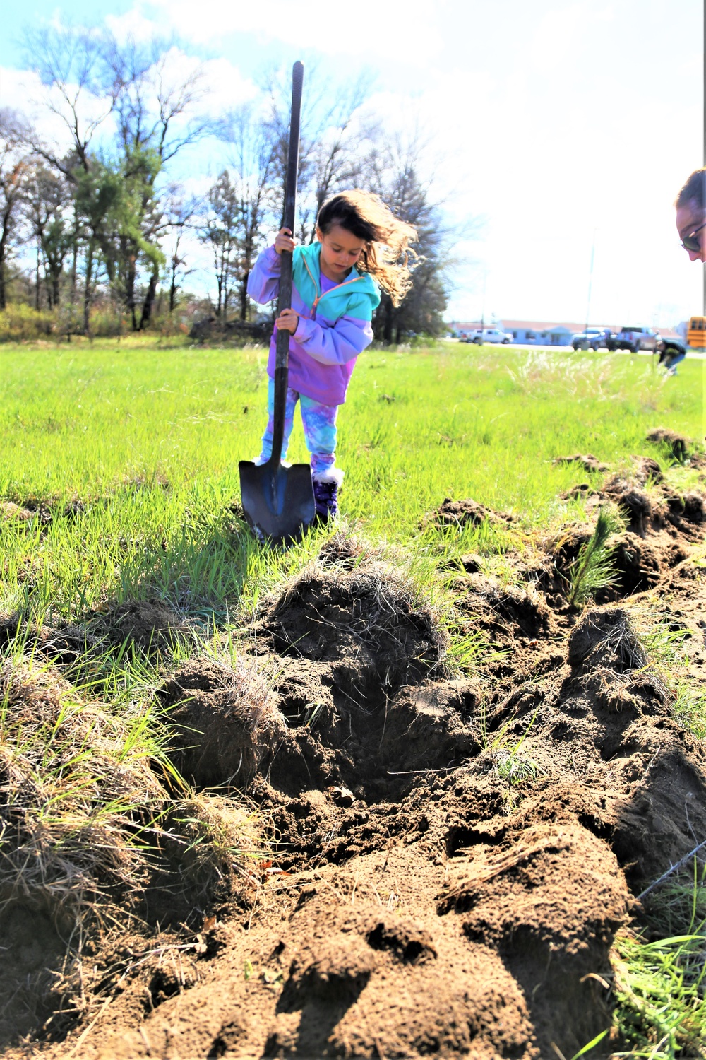 Tree planters were abundant for Fort McCoy’s 2024 Arbor Day celebration; hundreds of trees planted