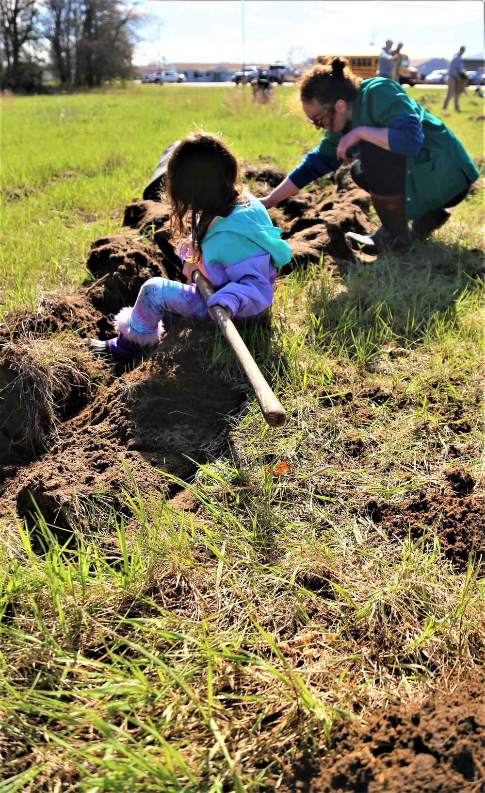 Tree planters were abundant for Fort McCoy’s 2024 Arbor Day celebration; hundreds of trees planted