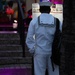 U.S. Navy Sailor reads a menu during Fleet Week Miami 2024