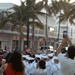 Parade goers watch U.S. Navy Sailors during Fleet Week Miami 2024