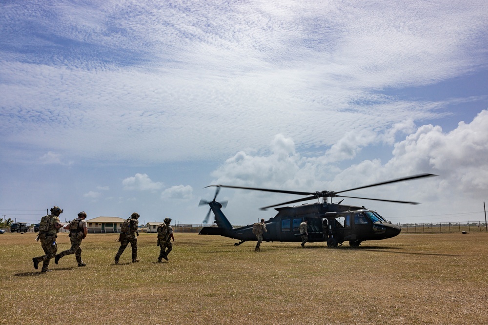 Soldiers conduct casualty evacuation training during TRADEWINDS 24