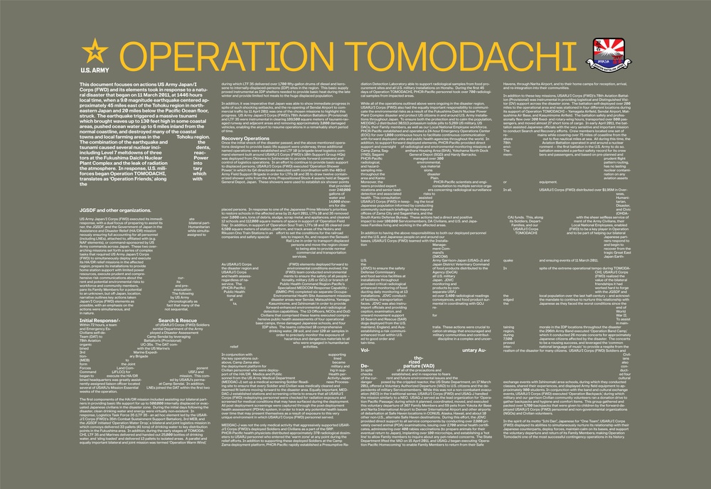 Operation Tomodachi Friendship Poster