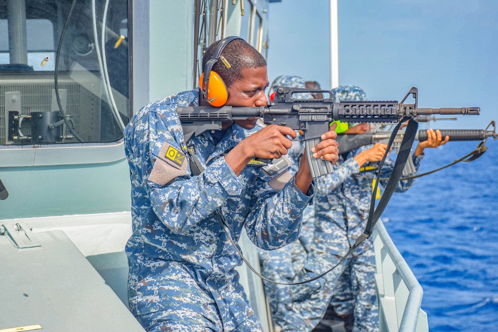 Barbados Coast Guard participates in gunnery exercise during TRADEWINDS 24