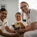 Jax the Dog Visits Fleet Week Miami 2024 Media Operations Center