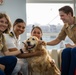Jax the Dog Visits Fleet Week Miami 2024 Media Operations Center