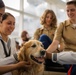 Jax the Dog Visits Fleet Week Miami 2024 Media Operations Center