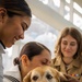 Jax the Dog Visits Fleet Week Miami 2024 Media Operations Center