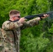 Maryland National Guard Soldier Engages Skeet Shoot Targets