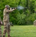 Virginia Army National Guard Soldier Engages Skeet Shoot Targets