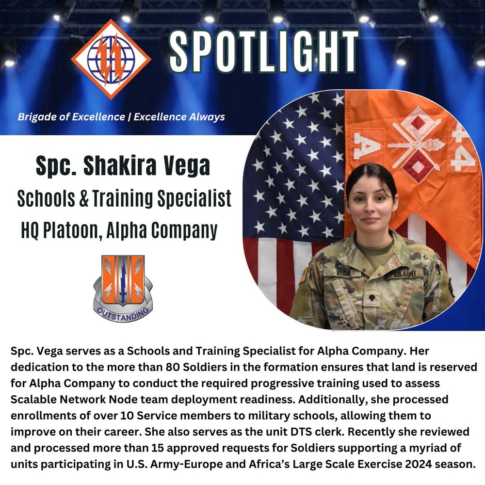 2d TSB Spotlight: Spc. Shakira Vega