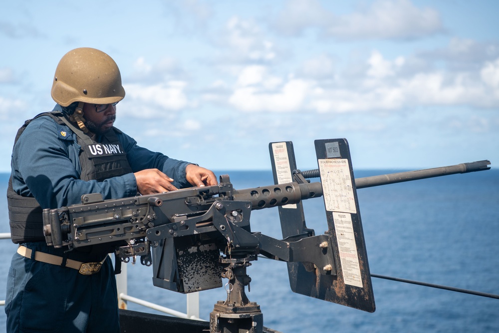 Hershel &quot;Woody&quot; Williams Conducts Crew-Served Weapon Live-Fire Exercise