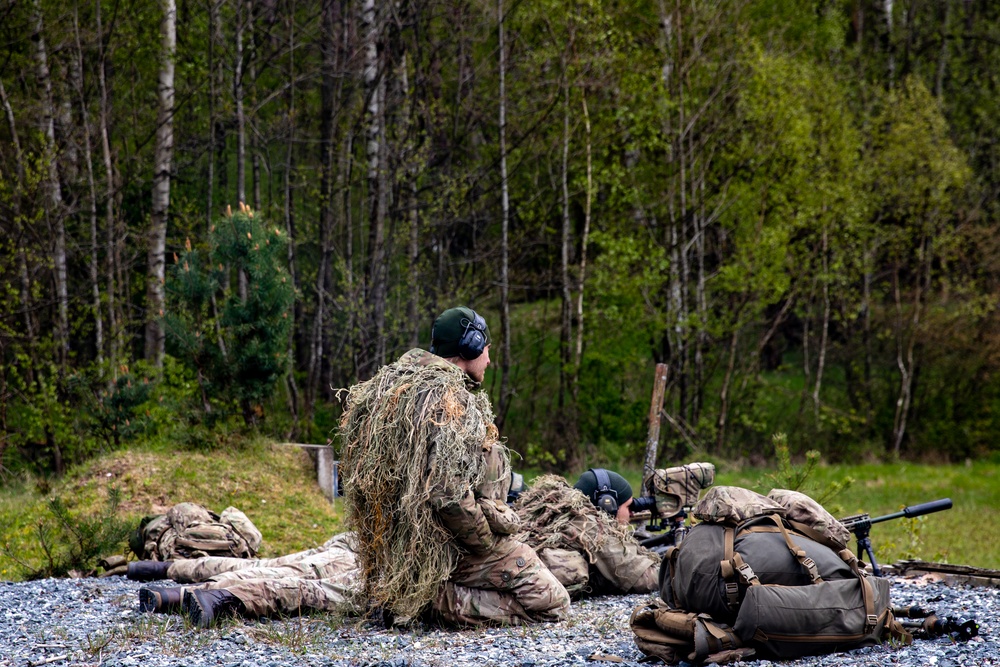 Royal Army Danish soldiers fire sniper rifles in GTA