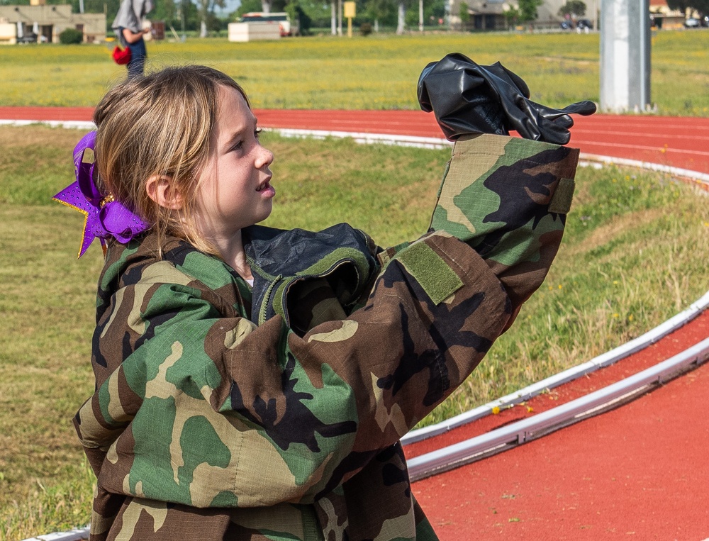 496 ABS celebrates Month of the Military Child with mock deployment