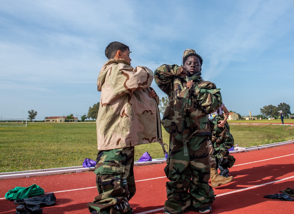 496 ABS celebrates Month of the Military Child with mock deployment