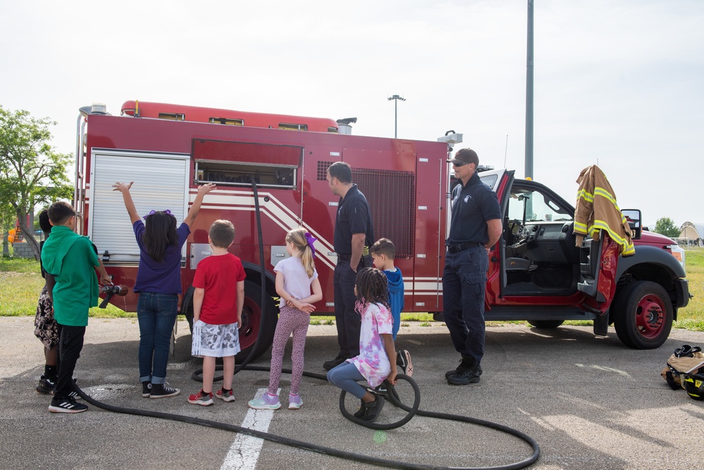 496 ABS celebrates Month of the Military Child with mock deployment