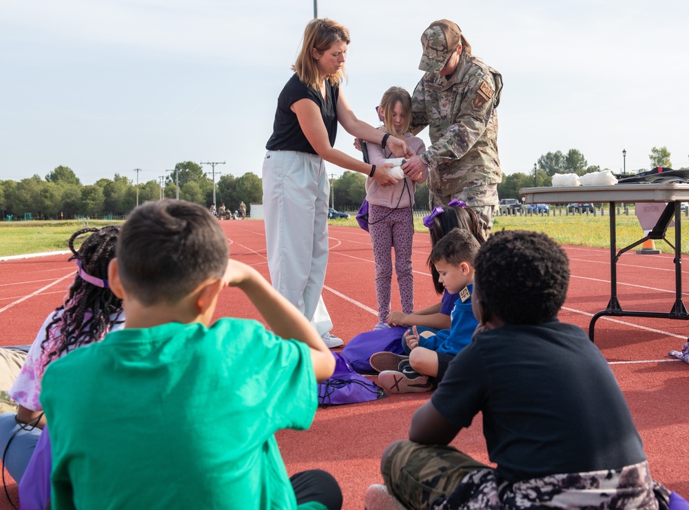 496 ABS celebrates Month of the Military Child with mock deployment