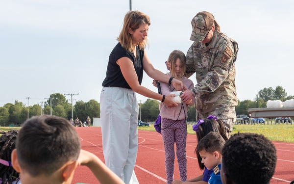 496 ABS celebrates Month of the Military Child with mock deployment