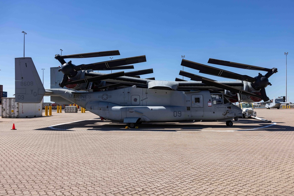 MRF-D 24.3: MV-22B Ospreys arrive in Australia