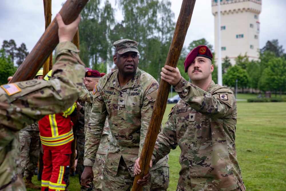 Grafenwoehr Partnership Pole Ceremony