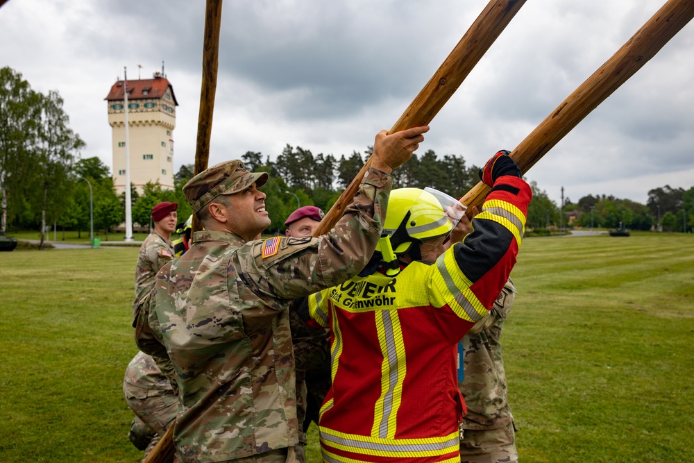 Grafenwoehr Partnership Pole Ceremony