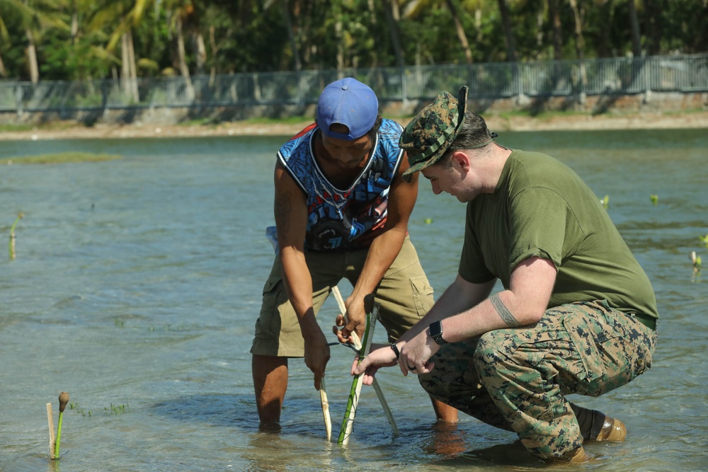 Balikatan 24: Tree Planting and Trash Clean Up