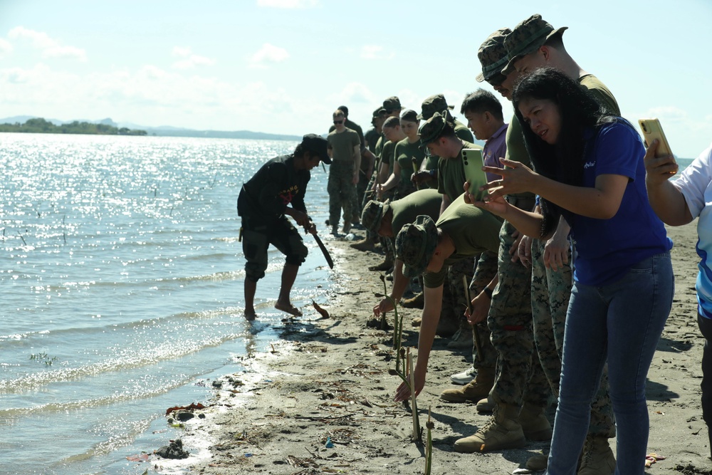 Balikatan 24: Tree Planting and Trash Clean Up