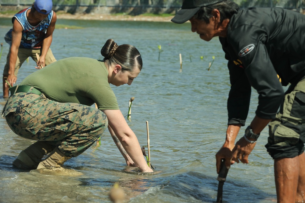 Balikatan 24: Tree Planting and Trash Clean Up