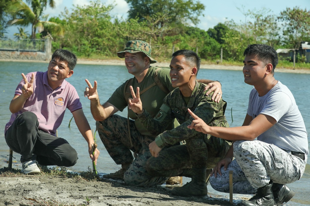 Balikatan 24: Tree Planting and Trash Clean Up