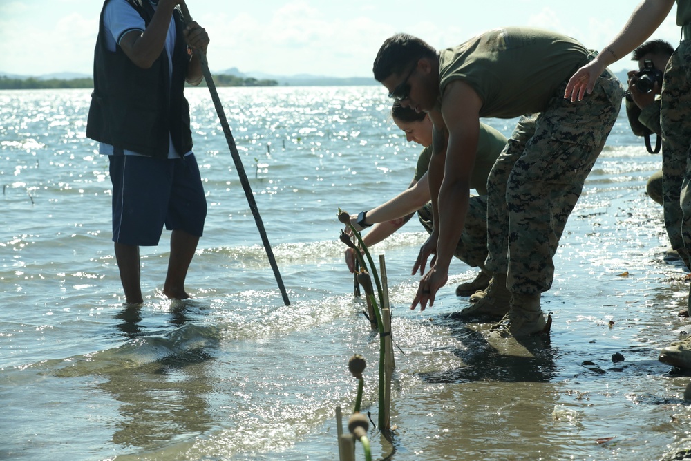 Balikatan 24: Tree Planting and Trash Clean Up