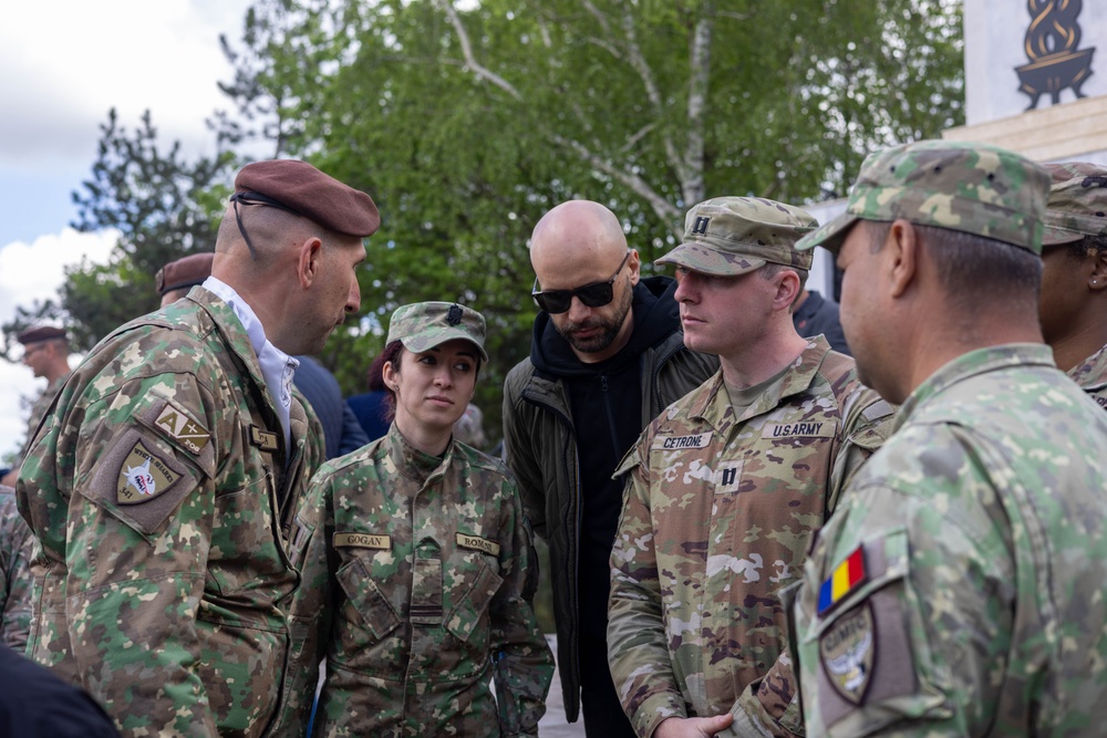 U.S. Army Civil Affairs Team Attends Romanian Army Ceremony