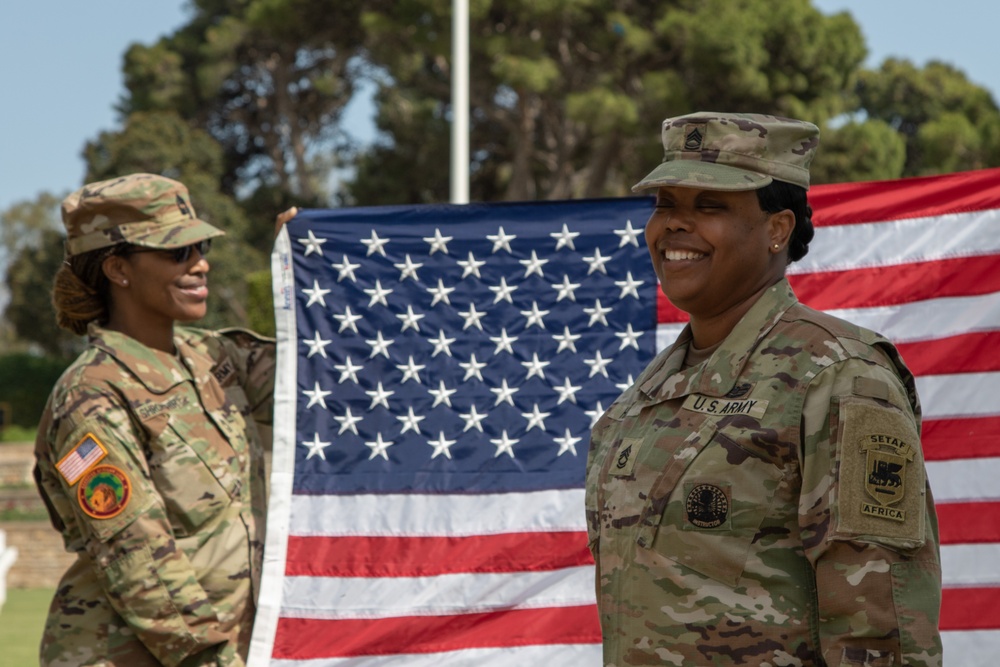 DVIDS - Images - SETAF-AF Soldier reenlists at North Africa American ...