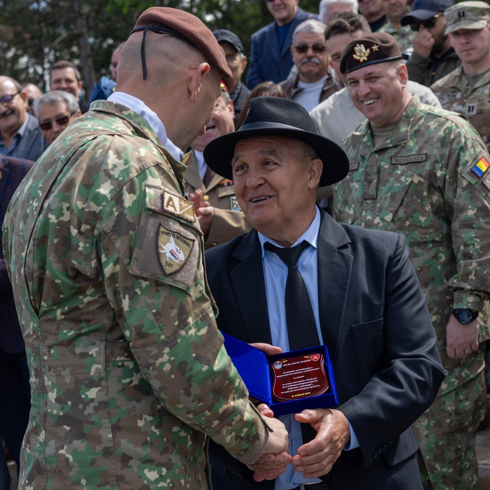 U.S. Army Civil Affairs Team Attends Romanian Army Ceremony