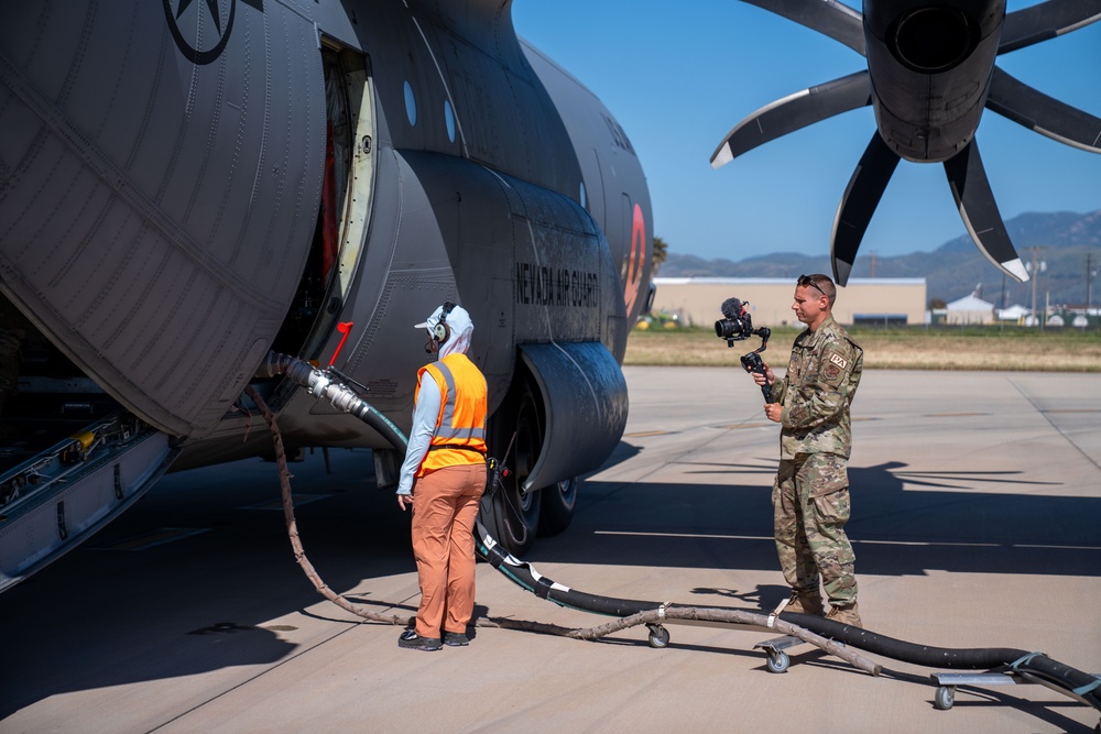 Master Sgt. Garrett Wake captures footage at 2024 MAFFS Spring Training