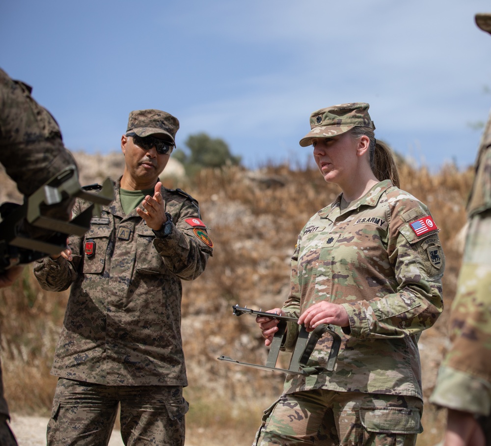 US senior responsible officer for Tunisia, African Lion 2024, visits training sites in Bizerte, Tunisia