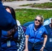 FEMA Officials Talks with a Disaster Survivor